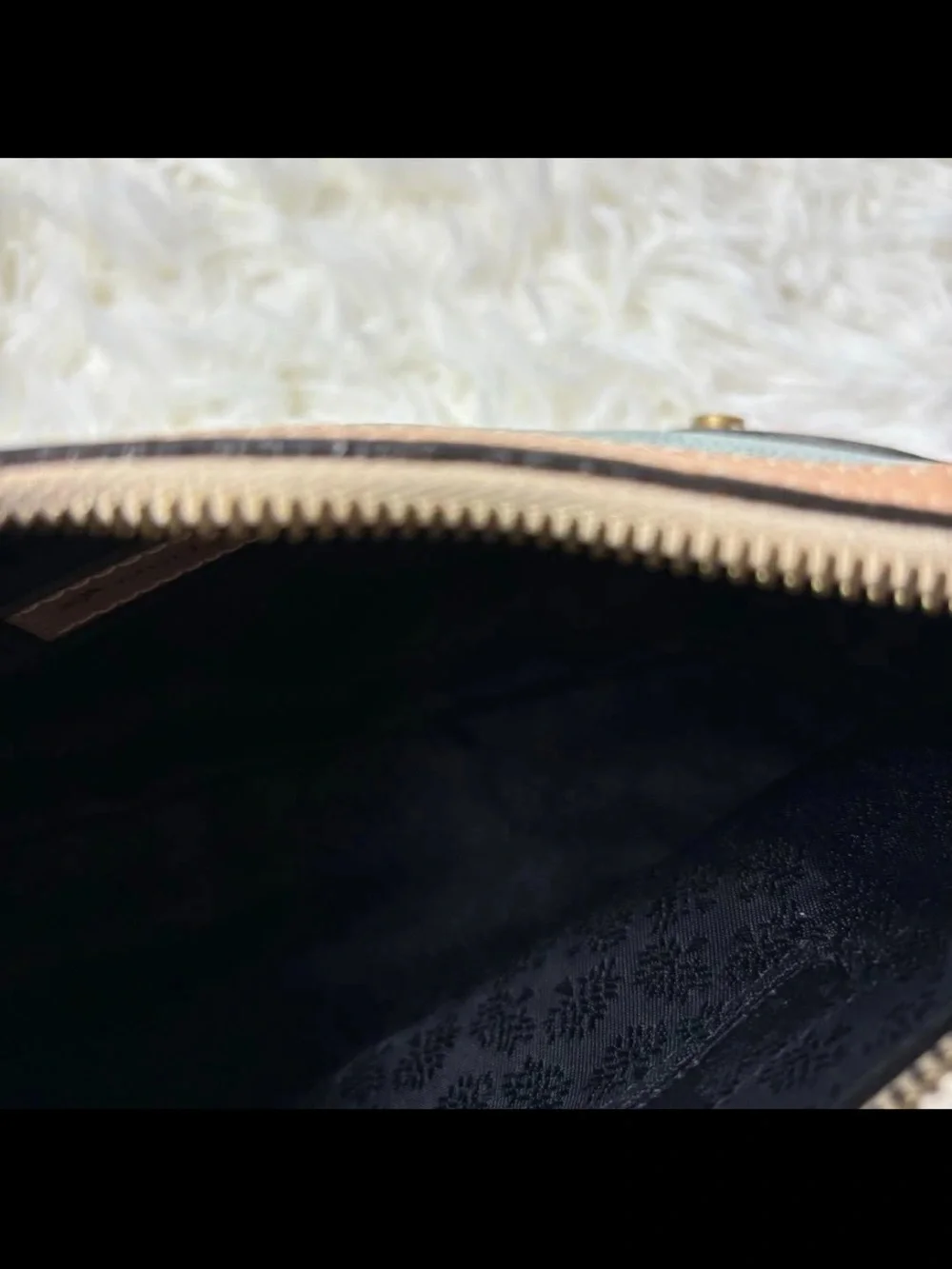 Mulberry Sage Pebbled Leather Shoulder Bag with Tan Trim
